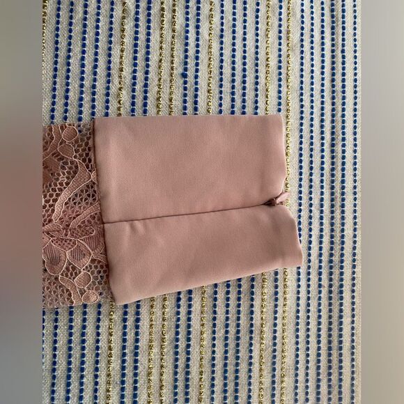 HOUSE OF CB Light Pink Lace Paraisa Plunging Neck Long Sleeve Bodysuit Sz XS - Picture 7 of 13